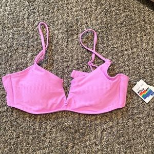 No boundaries fuchsia pink bikini top